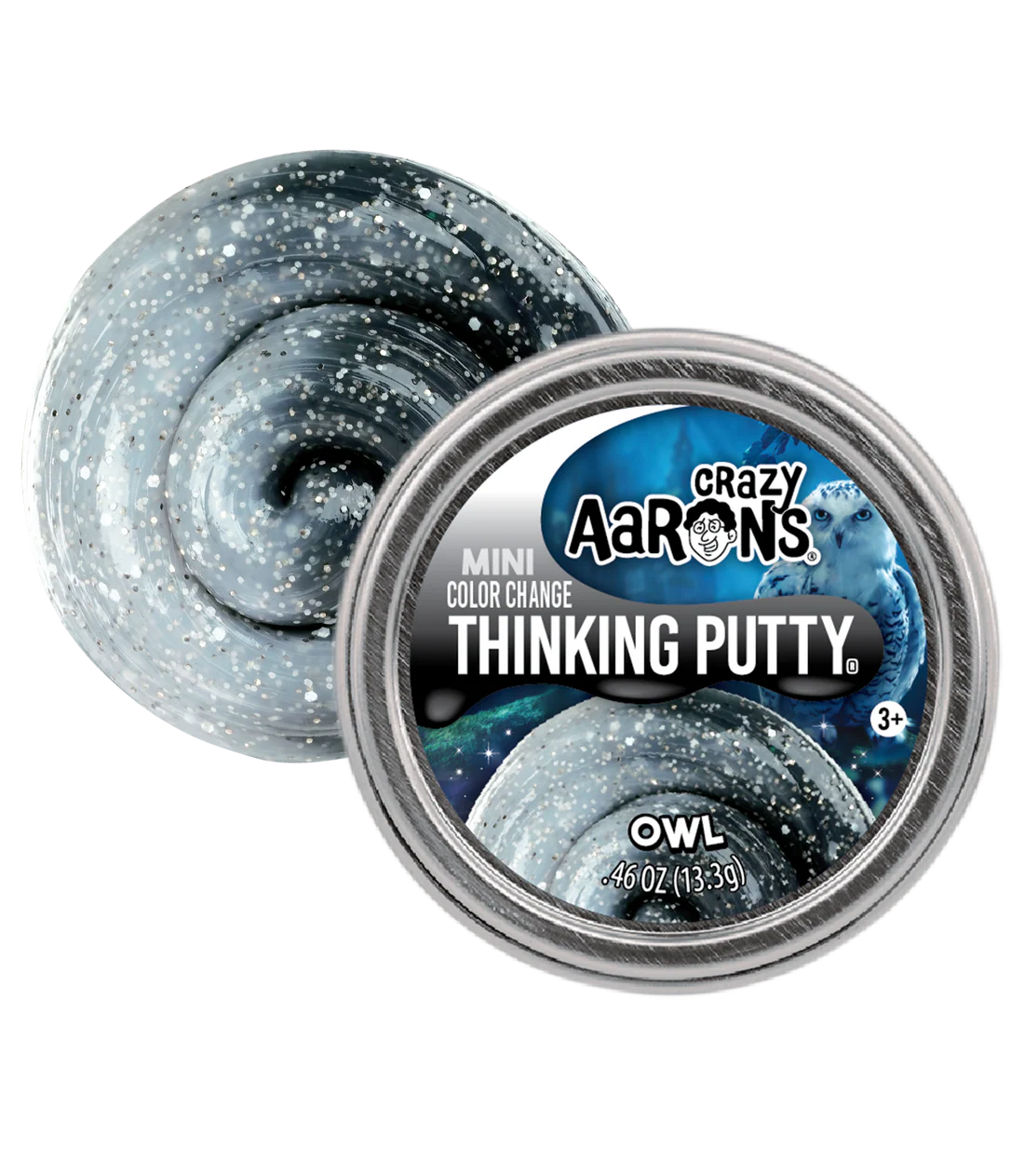 Loot: Thinking Putty 2" Mini Tin Owl - Ages 3+