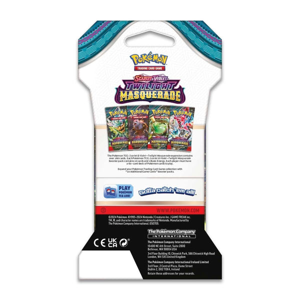 Pokémon TCG: Scarlet & Violet Twilight Masquerade Booster Pack Sleeved - Ages 6+