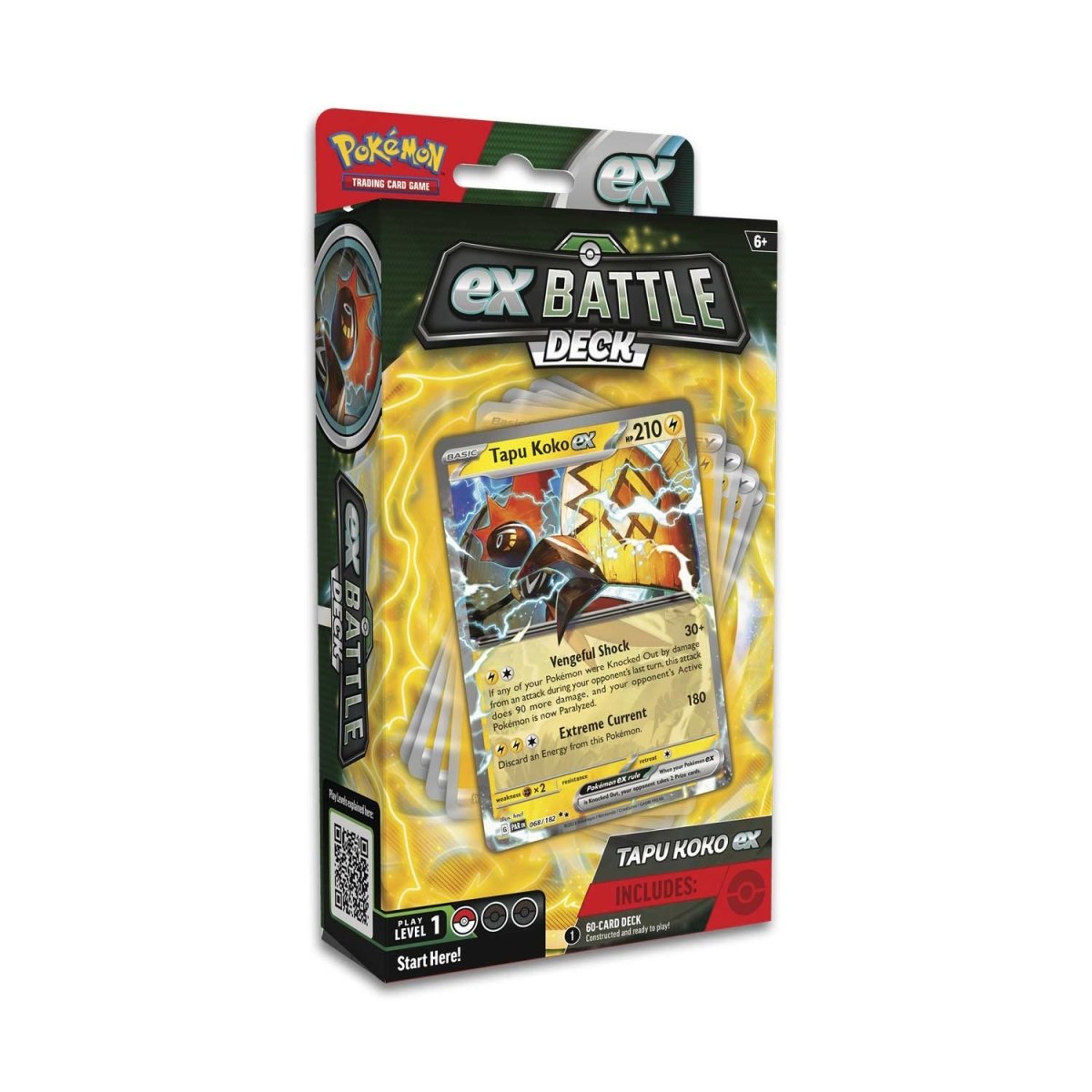 Pokémon TCG: Battle Deck: Tapu Koko ex or Iron Leaves ex - Ages 6+