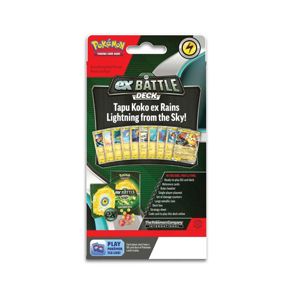Pokémon TCG: Battle Deck: Tapu Koko ex or Iron Leaves ex - Ages 6+
