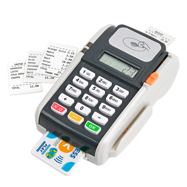Kids Card Reader Toy - Pretend Play Payment Terminal with Lights & Sounds