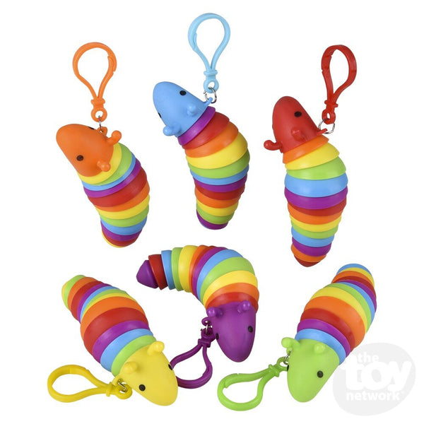 Loot: Sensory Wiggle Rainbow Caterpillar with Clip - Ages 3+