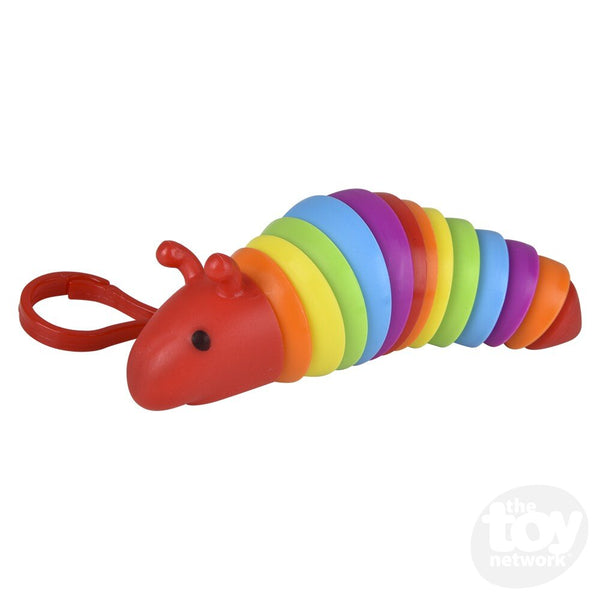 Loot: Sensory Wiggle Rainbow Caterpillar with Clip - Ages 3+