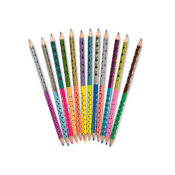 Eeboo Shark 12 Double Sided Pencils