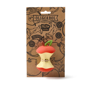 Oli & Carol: Pepa the Apple Natural Rubber Teether & Bath Toy - Ages 0+