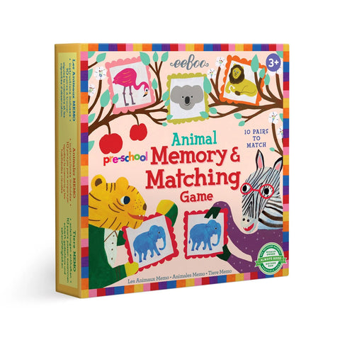 Eeboo: Pre-School Animal Matching Game - Ages 3+