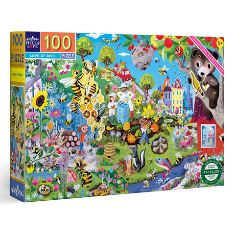 100pc Puzzle: Love of Bees - Ages 5+