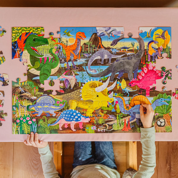 100pc Puzzle: Land of Dinosaur - Ages 5+