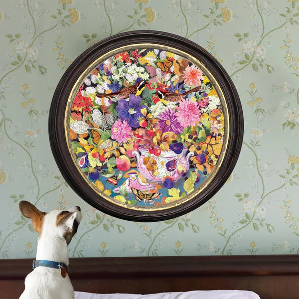 500 Piece Puzzle: Autumn Bouquet Round - Ages 9+