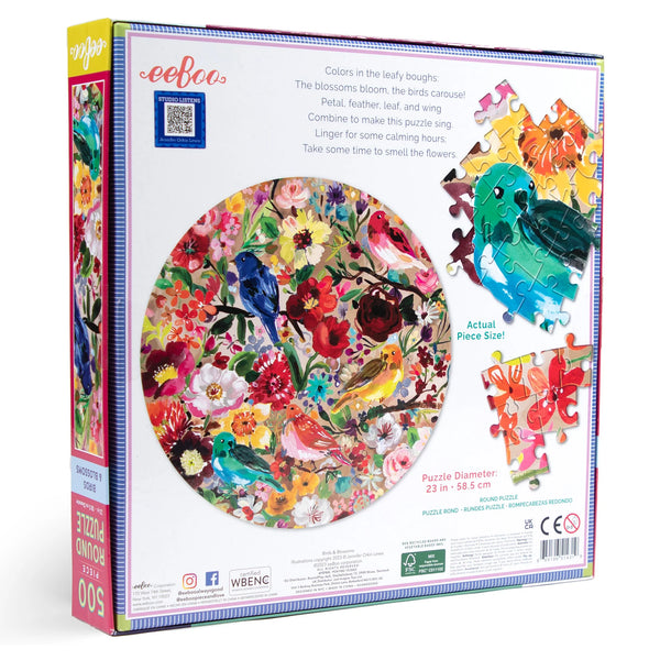 1000 Piece Puzzle:  Birds & Blossoms - Ages 12+