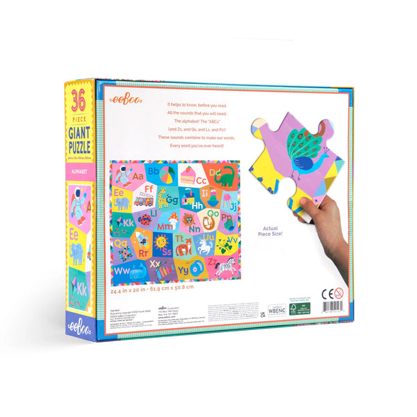 36 Piece Floor Puzzle: Alphabet - Ages 4+