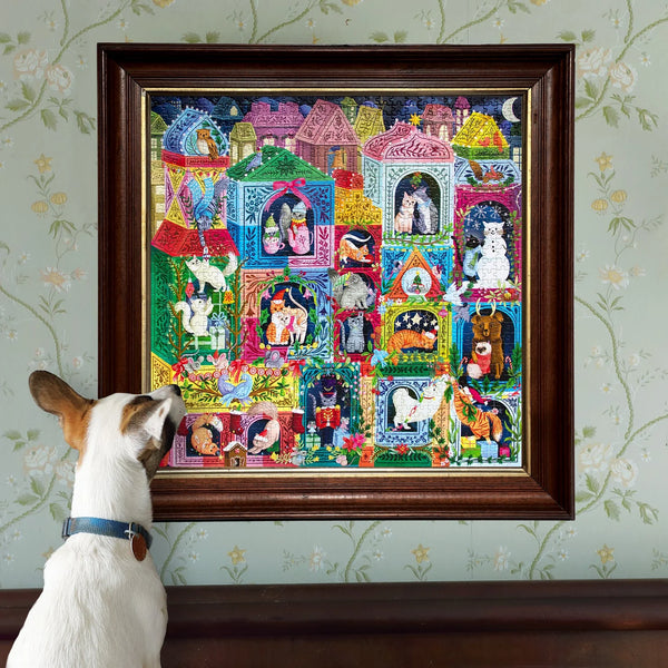 eeBoo 1000 Piece Puzzle - Christmas Cats
