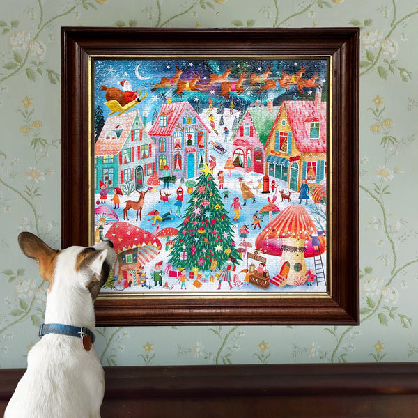 eeBoo 1000 Piece Puzzle - Christmas Flight