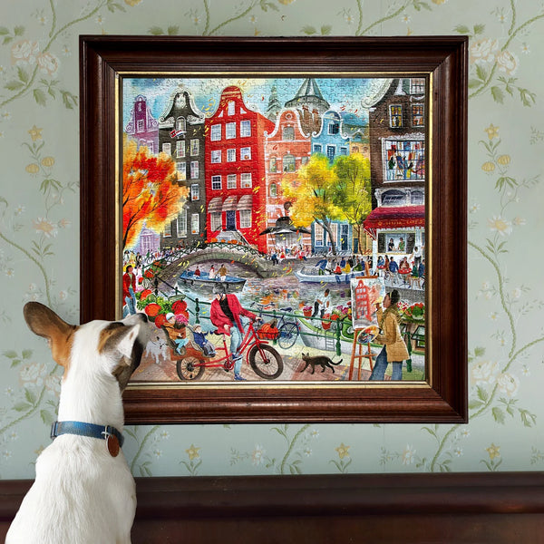 eeBoo 1000 Piece Puzzle - Artists in Amsterdam