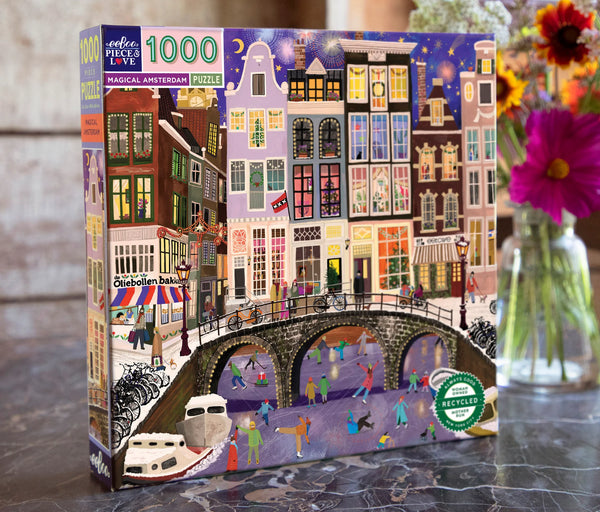 eeBoo 1000 piece Puzzle: Magical Amsterdam