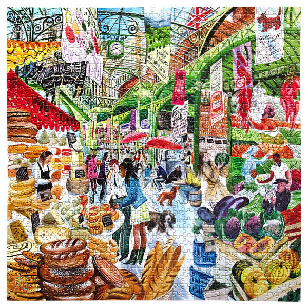 1000 Piece Puzzle: London Market - Ages 12+