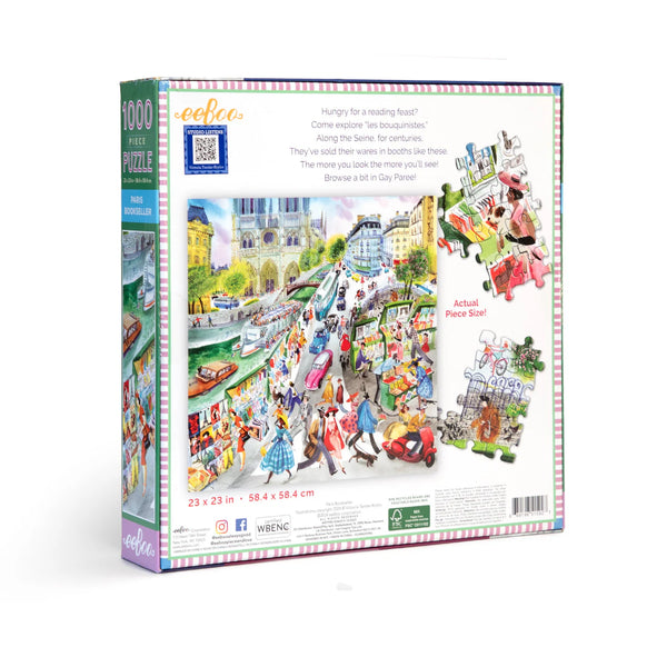 1000 Piece Puzzle: Paris Bookseller - Ages 12+