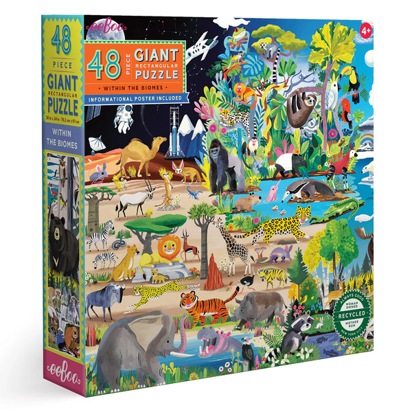 48 Piece Floor Puzzle: Within the Biome - Ages 4+