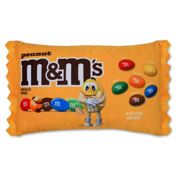 IS: Peanut M&M's Packaging Plush Pillow - Ages 4+