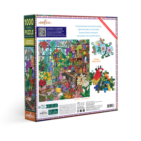 1000 Piece Puzzle: Alchemist's Greenhouse Square - Ages 12+