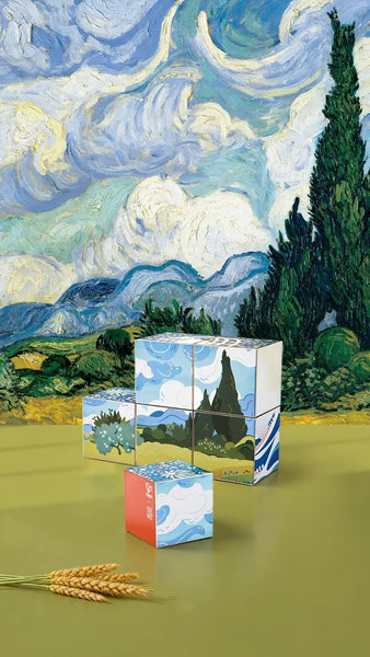 Hape x The Met Puzzle Cubes