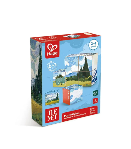 Hape x The Met Puzzle Cubes