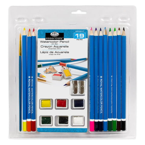 Watercolour Pencil Drawing Art Set: Clamshell - Ages 8+