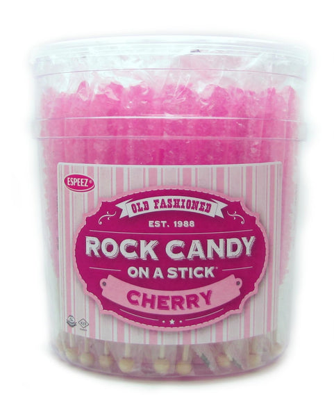 Candy: Rock Candy on a Stick Pink - Cherry Flavour - Ages 3+