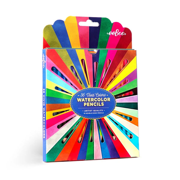 eeBoo Rainbow 18 DS Watercolors Pencils