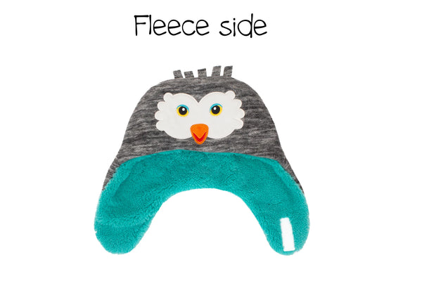 Flap Jack Kids - Reversible Sherpa Hat Squirrel/Owl - 4-6x