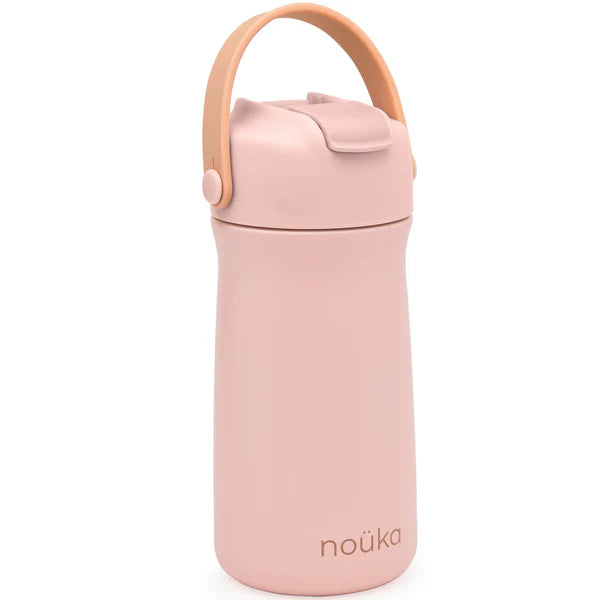 Noüka Stainless Steel Drinking Bottle 12oz. Soft Blush