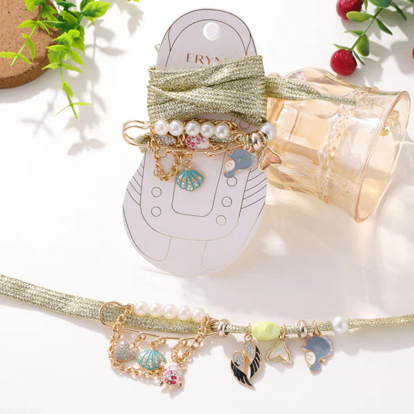 Erynn and Lovelika Paris Shoelace and Charm Set