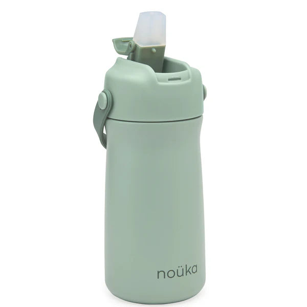 Noüka Stainless Steel Drinking Bottle 12oz. Moss
