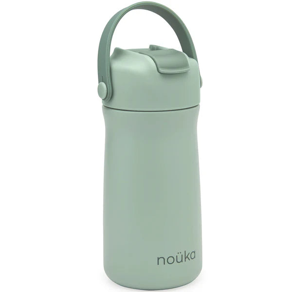 Noüka Stainless Steel Drinking Bottle 12oz. Moss