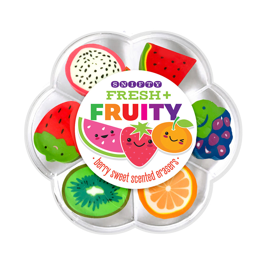 Eraser Set: Fresh & Fruity Berry Scented - Ages 6+