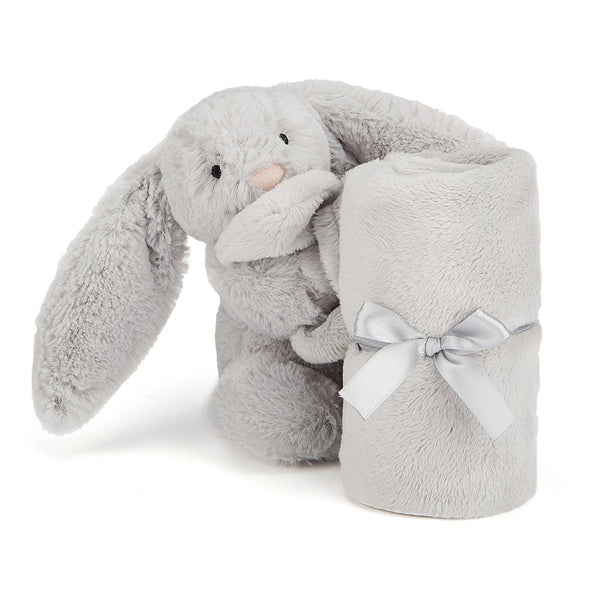 JC: Bashful Grey Bunny Soother - Ages 0+