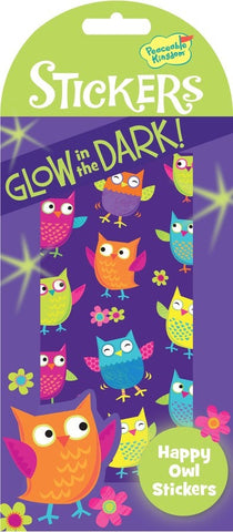 Stickers: Glow in the Dark Happy Owls - Ages 3+