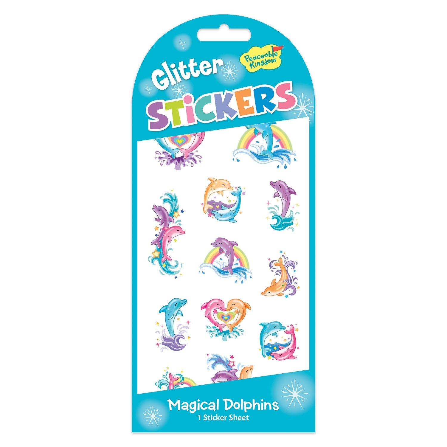 Stickers: Glitter Magical Dolphin - Ages 3+