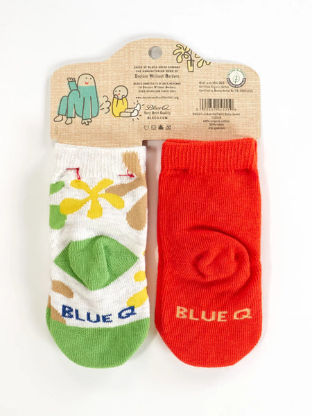 Blue Q: Baby Socks Lil Burrito / Farts - Size 0-12mths