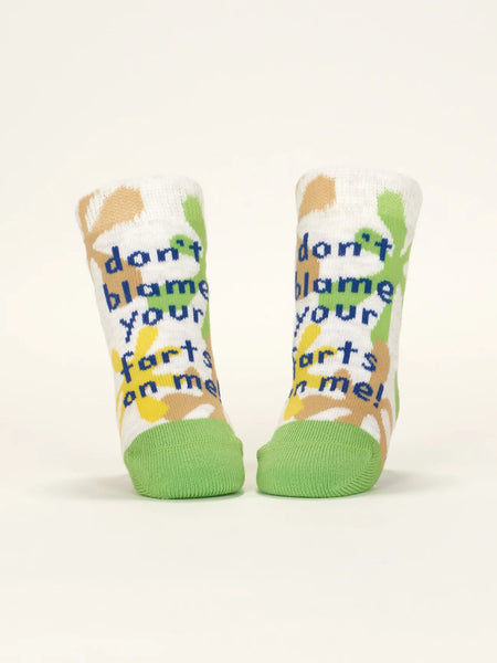 Blue Q: Baby Socks Lil Burrito / Farts - Size 0-12mths