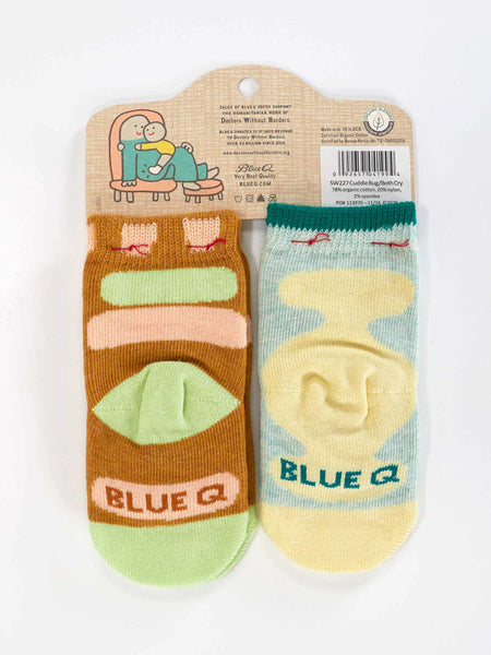 Blue Q: Baby Socks Cuddle Bug / Both Cry - Size 0-12mths