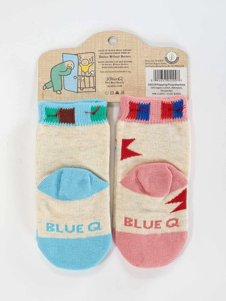 Blue Q: Baby Socks Napping / Poop Machine - Size 0-12mths