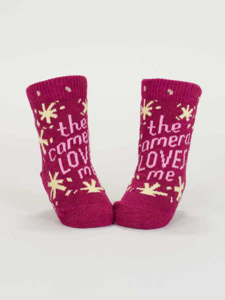 Blue Q: Baby Socks Camera / Brewing - Size 0-12mths