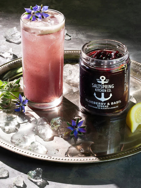 SaltSpring Kitchen Ltd: Blueberry & Basil Spread 250ml
