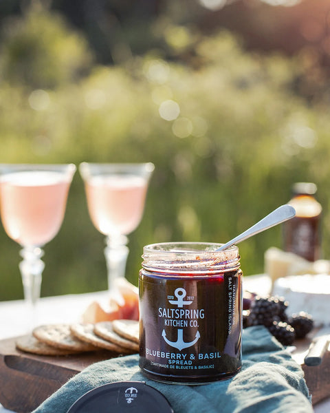 SaltSpring Kitchen Ltd: Blueberry & Basil Spread 250ml