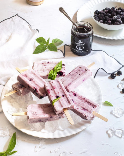 SaltSpring Kitchen Ltd: Blueberry & Basil Spread 250ml