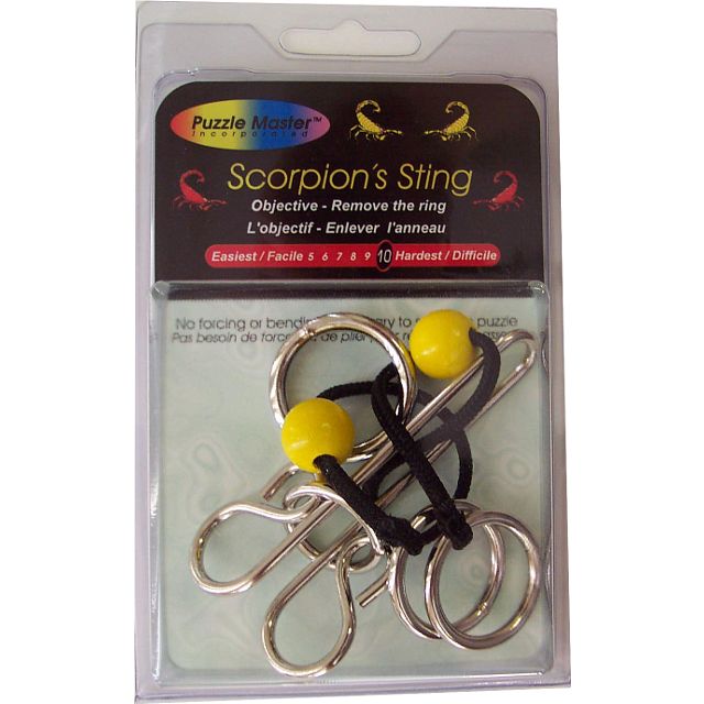 Scorpion Sting  Puzzle - Wire Puzzle - Level 10 - Ages 12+