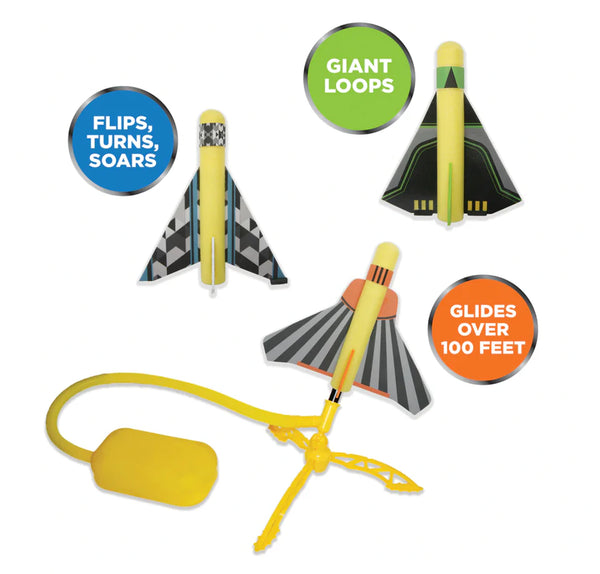 Stomp Rocket: 3 Stunt Planes - Ages 5+