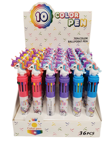 10 in 1 Unicorn Pen - Ages 5+