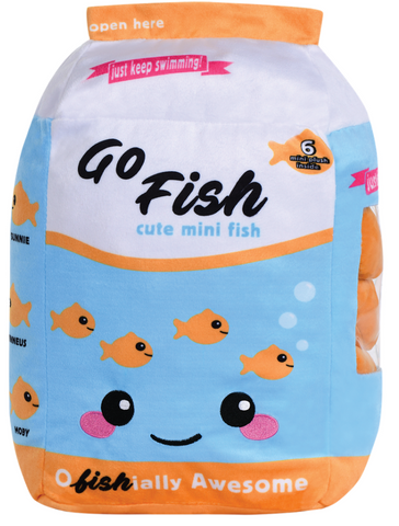 IS: Go Fish Packaging Fleece Plush Pillow - Ages 4+